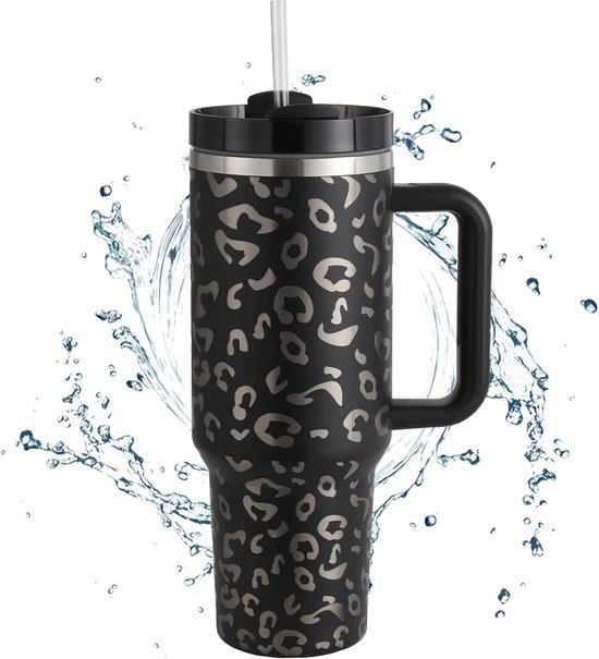 Nymphfable 12oz Roestvrijstalen Thermosbeker met Deksel en Rietje Wijn Nymphfable 12oz Roestvrijstalen Thermosbeker met Deksel en Rietje Wijn