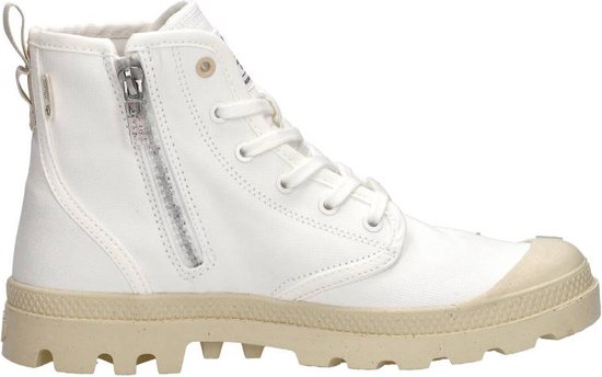 Palladium Pampa Hi Zip Oragnic Veterschoenen Hoog - wit - Maat 42