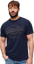 Superdry Classic Vintage Logo Heritage T-shirt Met Korte Mouwen Blauw M Man