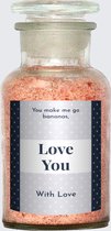 Badzout met Etiket: Love You - Origineel Valentijn Cadeau - makeyour.com - Premium Badzout - makeyour.com