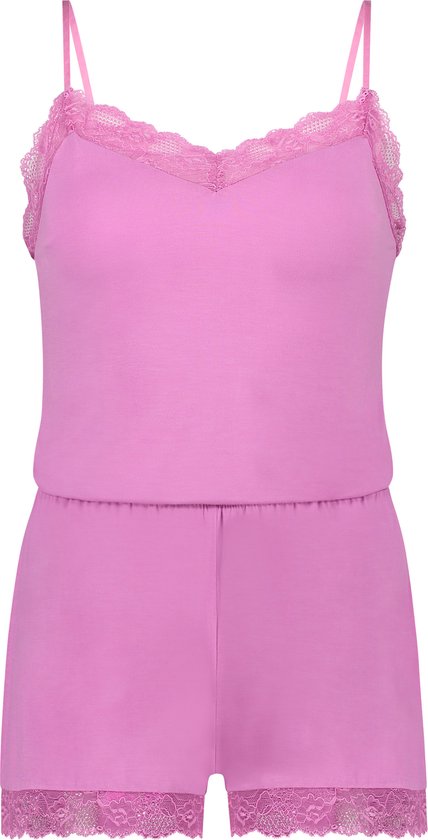 Hunkemöller Dames Nachtmode Pyjama set - Roze - maat XL