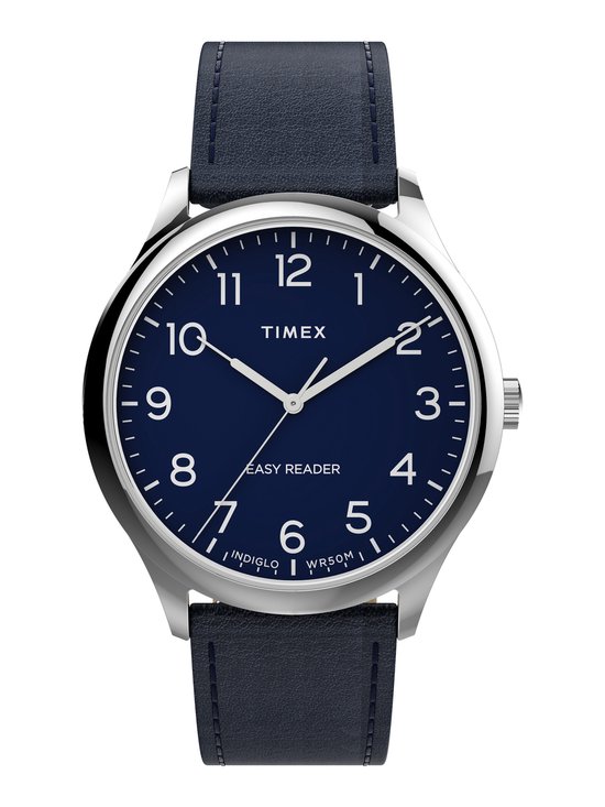 Timex Easy Reader Gen 1 Essential Collection Quartz Analog Watch Case: 100% Low Lead Brass | Armband: 100% Leather 40 TW2U22100AJ, TW2V27900AJ, TW2V28100AJ