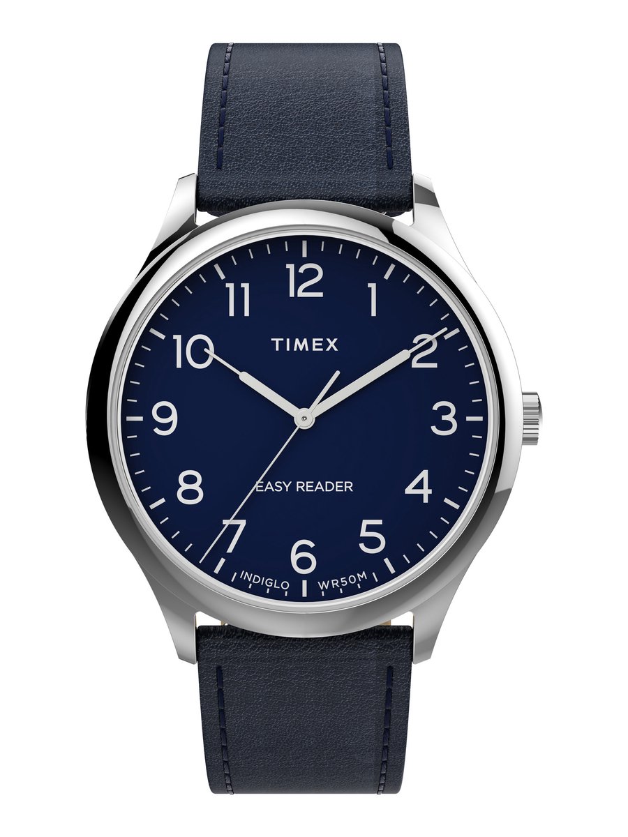 Timex Easy Reader Gen 1 Essential Collection Quartz Analog Watch Case: 100% Low Lead Brass | Armband: 100% Leather 40 TW2V27900AJ