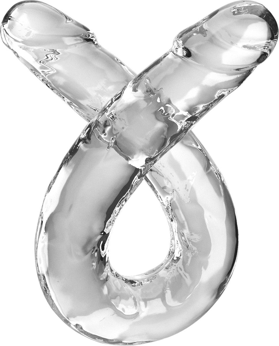 Pipedream - King Cock - Dubbele Dildo - 45,5 cm - Transparant
