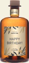 Olijfolie met Etiket: Happy Birthday - Origineel Verjaardagscadeau - makeyour.com - Premium Olijfolie - makeyour.com