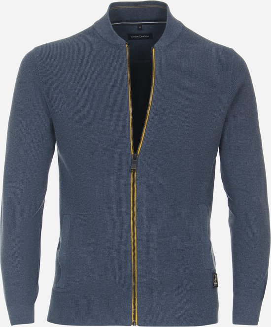 CASA MODA comfort fit vest - blauw - Maat: 6XL