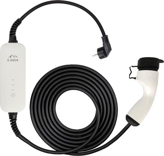 eRock Mobiele Lader Wit Type 2 naar Schuko
