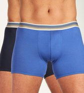 Dulcia Korte short - 2 Pack Blue - maat S (S) - Heren Volwassenen - Katoen/elastaan- 080.1860-S