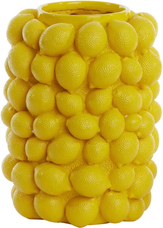 Vase Lemon Light & Living - Jaune Ø31x41 cm (Tous les citrons)