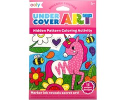 Ooly - Undercover Art - 12 Kleurplaten met verborgen patronen - Unicorn friends