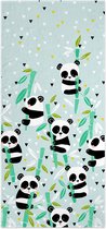 Badhanddoek HappyFriday Moshi Moshi Panda Garden Blue Multicolour 70 x 150 cm