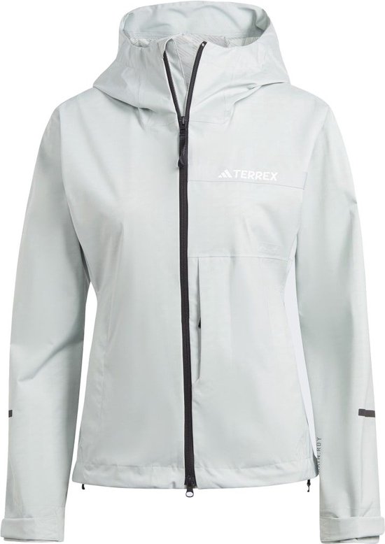 ADIDAS - w mt 2.5l rai j - Regenjack outdoor dames - Grijs