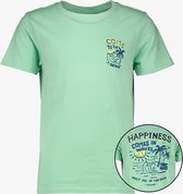 TwoDay jongens T-shirt met backprint groen - Maat 134/140