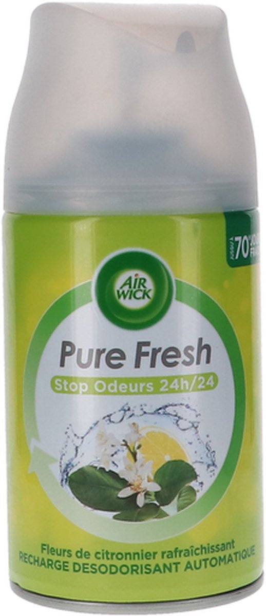 Airwick Freshmatic Navul Pure Fresh Citroenbloesem- 10 x 250 ml voordeelverpakking