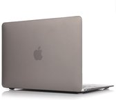 Macbook Air (2018) 13,3 inch Premium bescherming matte hard case cover laptop hoes hardshell + dust plugs |Grijs / Grey|TrendParts