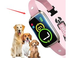 Maxipets ® Anti Blafband PRO - Blafband voor honden - Halsband hond - Trainingsband - Anti blaf apparaat - Zonder schok - Kleine en grote honden - Oplaadbaar - Waterdicht - Roze