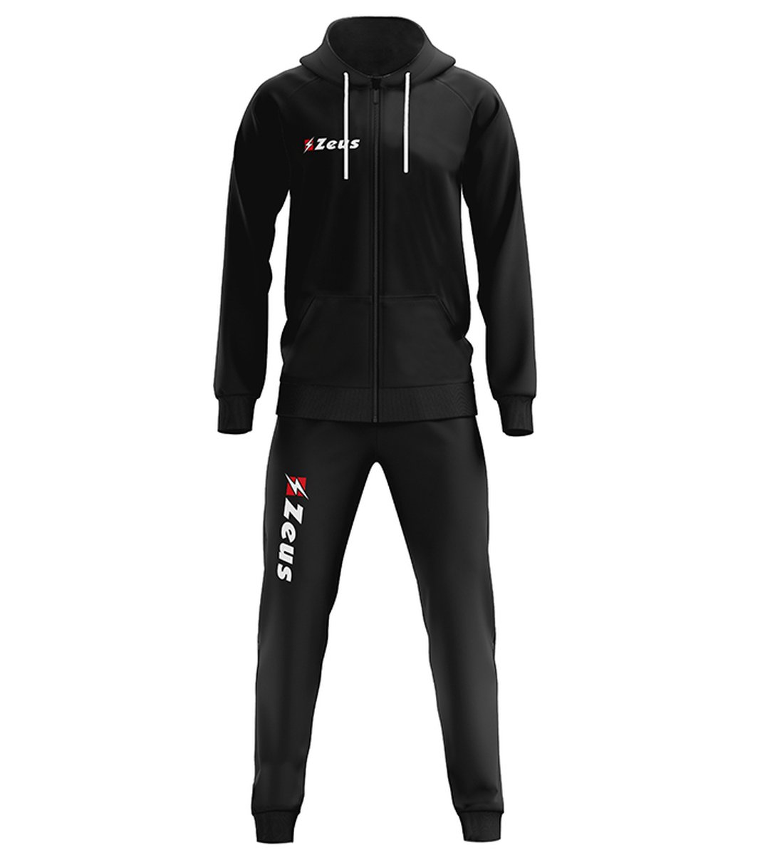 Joggingpak/Relaxpak Zeus, maat XS (152/158), Zwart
