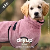 Dryup- Honden badjas-Hondenjas- speciaal voor de kleintjes-rug-lengte tot 30 cm- Rose