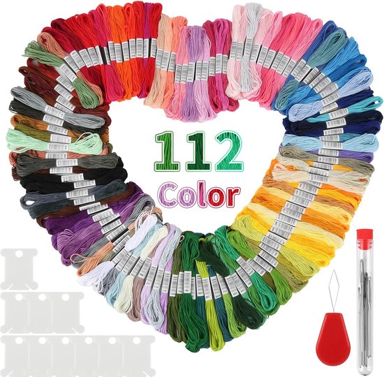 Ideen mit Herz 100 doosjes borduurgaren van 100% polyester, elk 8 m, 6