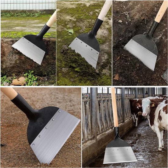 Tuingereedschap Tuinschep, Multifunctioneel Tuingereedschap, Stootschoffel, Tuin Reinigingsschep Mosverwijderaar, Buitengebied, Huis, Boerderij van Merkloos	 — afbeelding 5