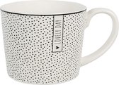 Clayre & Eef Mug 275 ml Blanc Céramique Points