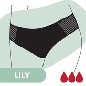 Bamboozy Menstruatie Ondergoed Maat 2XL 44-46 Zwart Period Underwear Duurzaam Incontinentie Zero Waste Lily