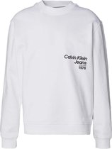 Sweat-Shirt Ck Jeans Logo Diffusé Crew N - Streetwear - Adulte