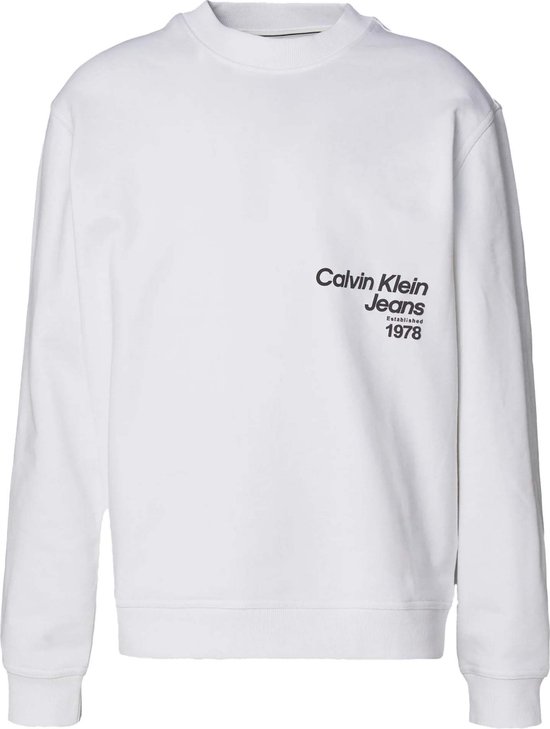 Sweatshirt Ck Jeans Diffusie Logo Crew N - Streetwear - Volwassen