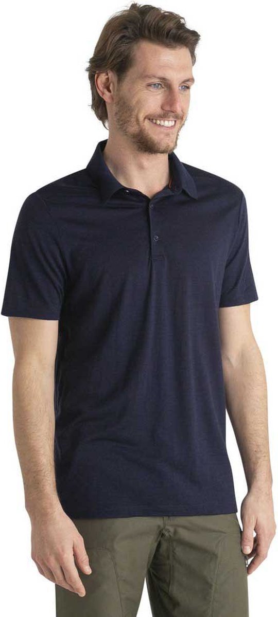 Icebreaker M Mer 150 Tech Lite III SS Polo – Outdoor Kleding Fleeces en Truien Polo’ Marineblauw
