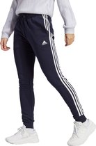 adidas Sportswear Essentials 3-Stripes French Terry Cuffed Broek - Dames - Blauw- 2XS