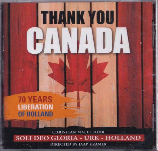 Foto: Thank you canada 70 years liberation of holland christian male choir soli deo gloria urk o l v jaap kramer marco den toom en harm hoeve bespelen het orgel