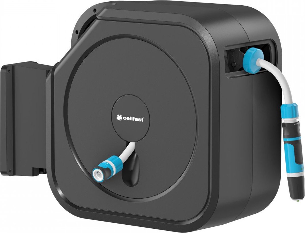 Bol.com Cellfast - Wandslangenbox - automatische slanghaspel, 30m 1/2'' slang, sproeier, aansluitstukken, ERGO XL aanbieding
