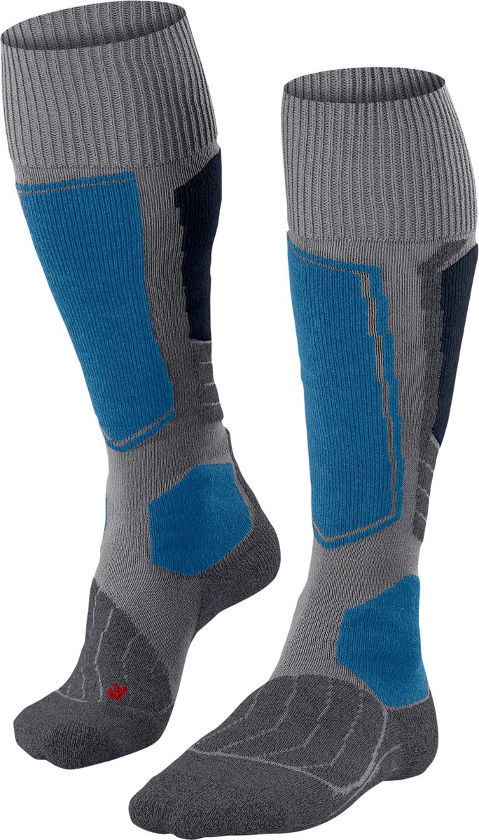 FALKE SK1 warm dik wol functioneel materiaal skisokken heren Grijs