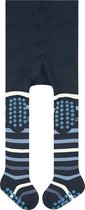 FALKE Multi Stripe Noppen op de zool katoen panty baby blauw - maat 74-80
