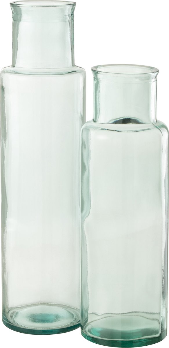 J-Line vaas Cilinder - glas - large - 55 cm hoog Transparant