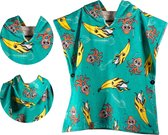 ABSRB Surfponcho Octopus Kids - Absorberend Strandlaken - 50% katoen en 50% polyester - One Size - Sneldrogend - Strandhanddoek voor Kinderen - poncho