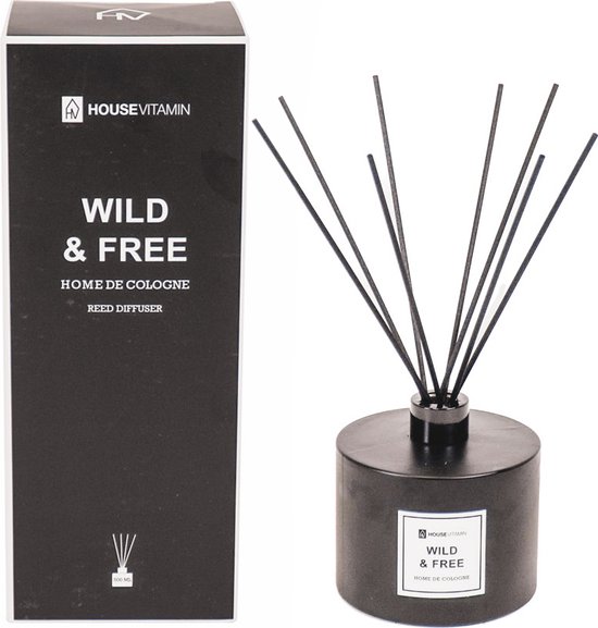 Housevitamin Diffuseur de Bâtons parfumés – Wild & Free – Mega emballage – 500 ml
