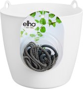 Elho Brussels Suspension 18 - Pot De Fleurs pour Intérieur - Ø 18.3 x H 18.0 cm - Blanc