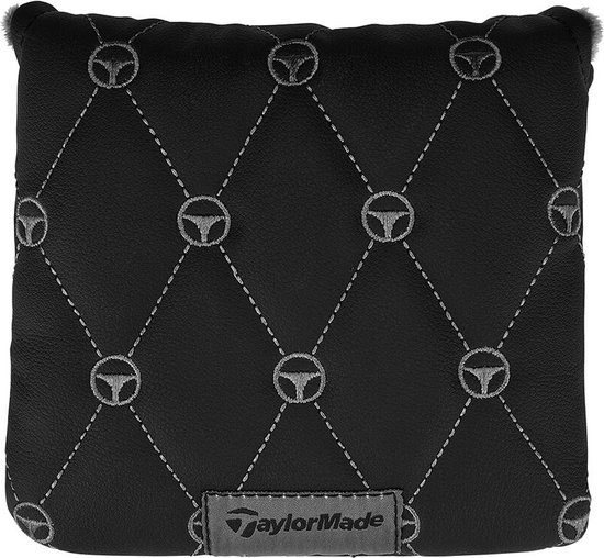 Cache Tête De Putter TaylorMade Kith - Blanc, Cuir, Fermeture Magnétique - Occasion, Bon état