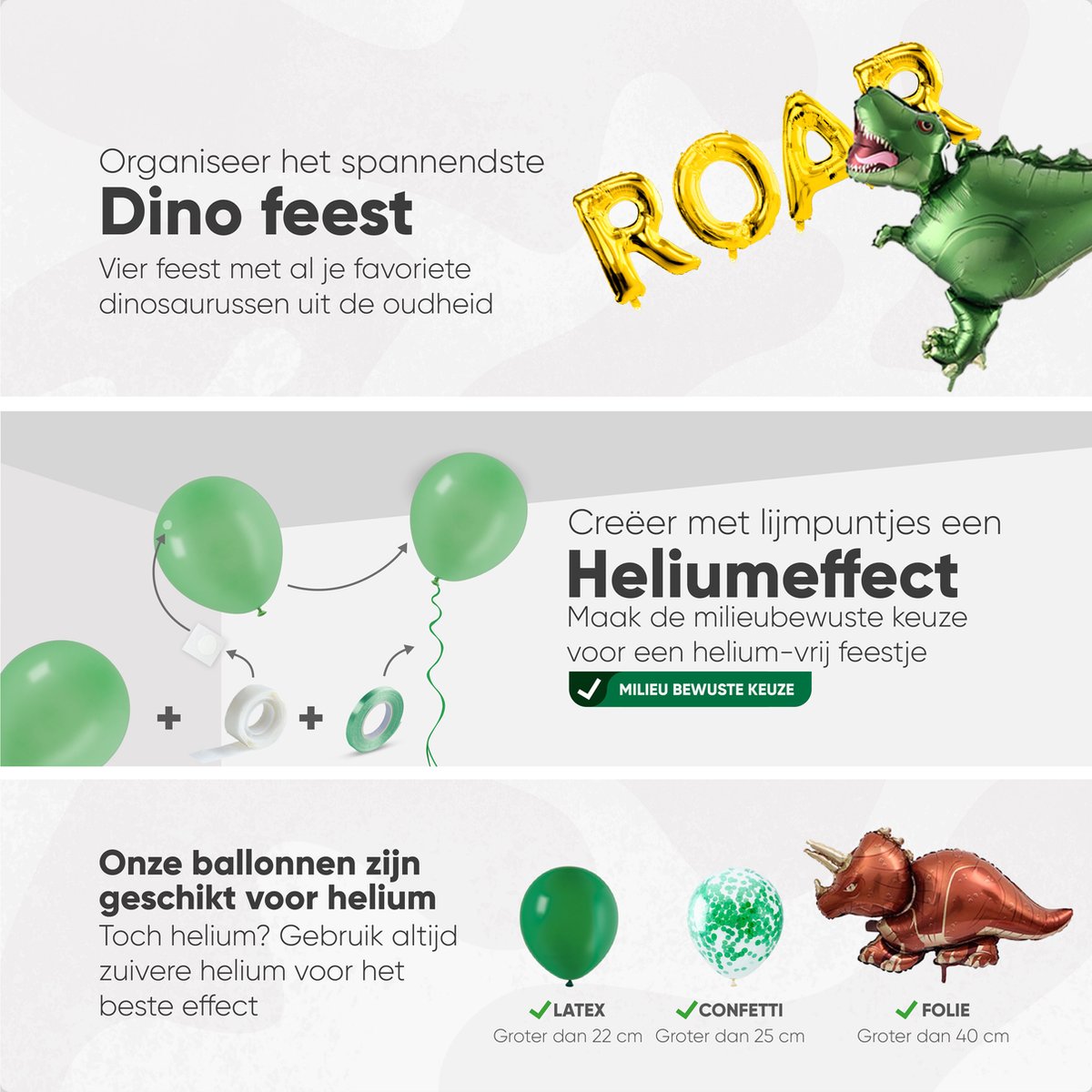 Fissaly 116 Stuks Dinosaurus Jungle set Versiering – Dino – Safari Thema Feest Decoratie - Slingers, Ballonnen & Accessoires — afbeelding 4
