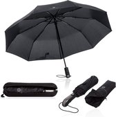 Paraplu stormbestendig tot 140 km/u - incl. paraplutas & reisetui - zakparaplu met automatische opening klein licht en compact Teflon-coating windbestendig stabiel umbrella