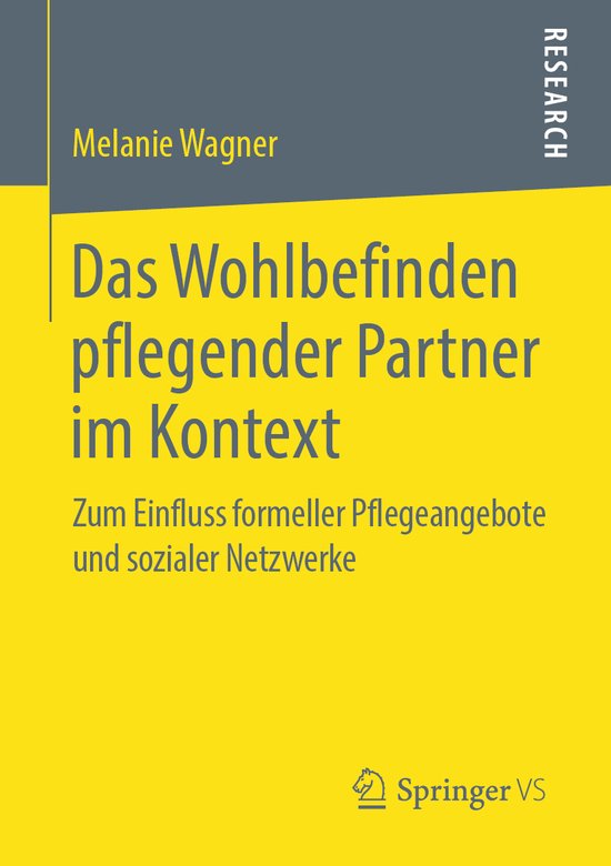 Das Wohlbefinden pflegender Partner im Kontext - cover
