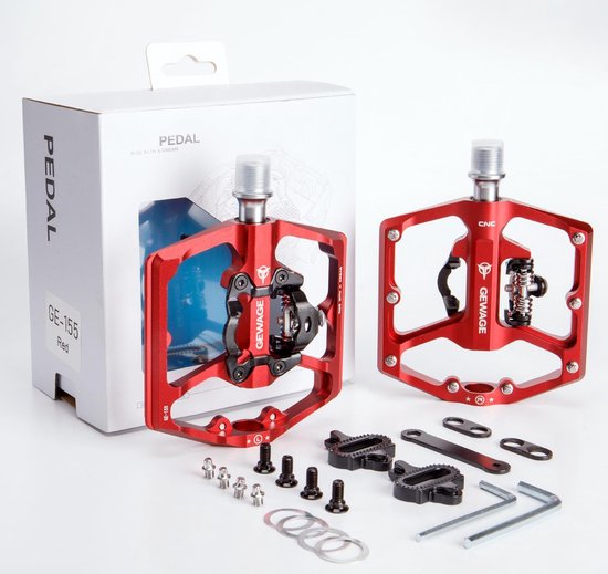BOFFOX Pédales VTT SPD Doubles – Nylon – 9/16 – Antidérapantes Et Légères – Pour BMX, VTT, Vélo De Route