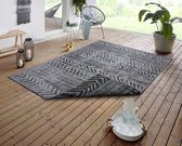 Flycarpets Omkeerbaar Vloerkleed - Biri - Night Zilver - 80x350 cm