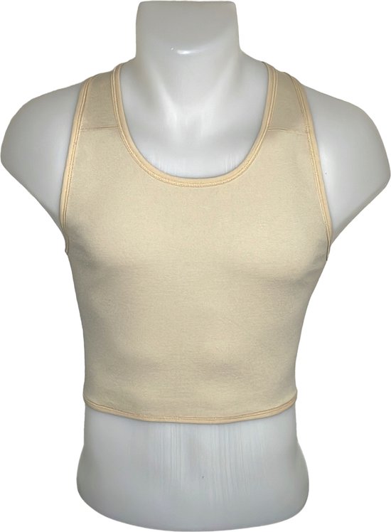 TransUndeez - extra strong chest binder - kort - zand - XXL