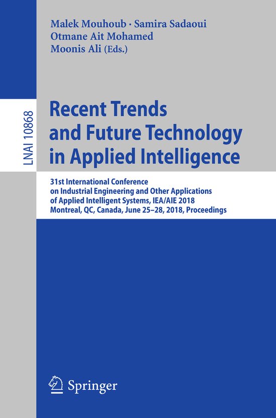 Lecture Notes in Computer Science10868- Recent Trends and Fu ... - cover