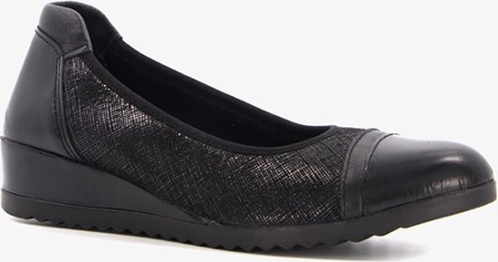 Natuform dames pumps zwart met sleehak - Maat 39 - Uitneembare zool