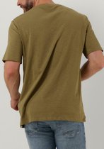 Lyle & Scott Slub T-shirt Polo's & T-shirts Heren - Polo shirt - Olijf - Maat XS