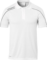 Uhlsport Stream 22 Polo Heren - Wit / Zwart | Maat: 4XL