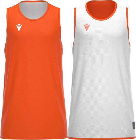 Macron X500 Reversible Shirt Kinderen - Oranje / Wit | Maat: 9-10 Y